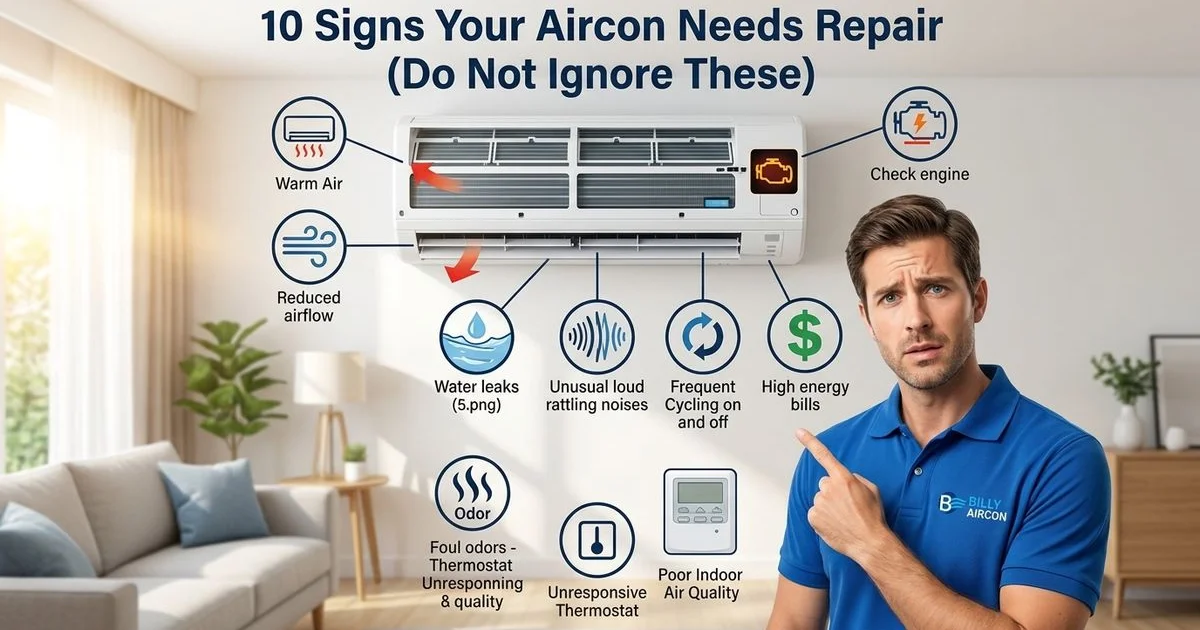10 Signs Your Aircon Needs Repair in Woodlands (Do Not Ignore These)